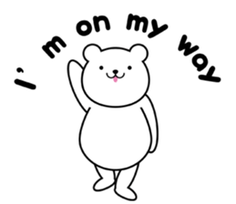 simple polar bear ! sticker #5605816