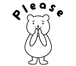 simple polar bear ! sticker #5605828