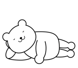 simple polar bear ! sticker #5605833