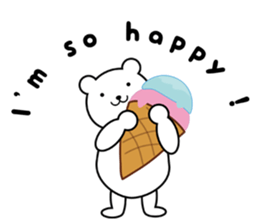 simple polar bear ! sticker #5605835