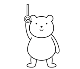 simple polar bear ! sticker #5605836