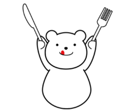 simple polar bear ! sticker #5605837