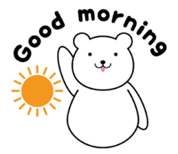 simple polar bear ! sticker #5605840