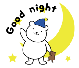 simple polar bear ! sticker #5605841