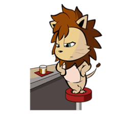 A Cool Lion, Noah (Daily life Version) sticker #5606159