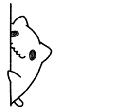 Good bye cat ghost sticker #5607992