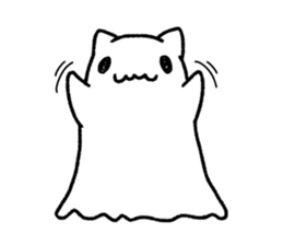 Good bye cat ghost sticker #5608003