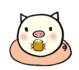 Daily life conversation of a piglet 2. sticker #5608170