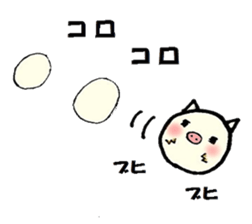 Daily life conversation of a piglet 2. sticker #5608198