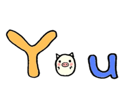 Daily life conversation of a piglet 2. sticker #5608202