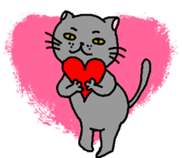 The Tamuras' cat 2 sticker #5608364