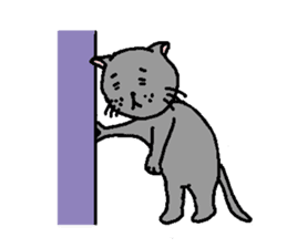 The Tamuras' cat 2 sticker #5608374