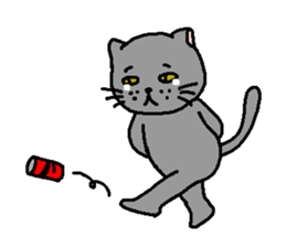 The Tamuras' cat 2 sticker #5608382