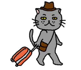 The Tamuras' cat 2 sticker #5608391