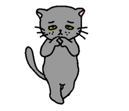 The Tamuras' cat 2 sticker #5608393