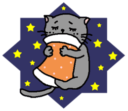 The Tamuras' cat 2 sticker #5608403