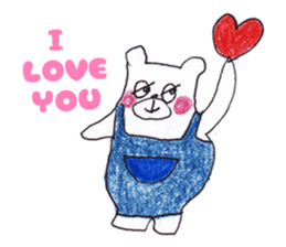 Home delivery of love sticker #5608709