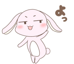 Impertinent rabbit and pure bear sticker #5608924