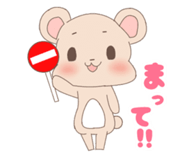 Impertinent rabbit and pure bear sticker #5608925