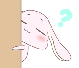 Impertinent rabbit and pure bear sticker #5608926