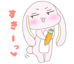 Impertinent rabbit and pure bear sticker #5608931