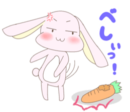 Impertinent rabbit and pure bear sticker #5608945