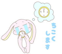 Impertinent rabbit and pure bear sticker #5608953