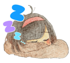 high school girls/track suit sticker #5609004