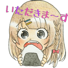 high school girls/track suit sticker #5609005