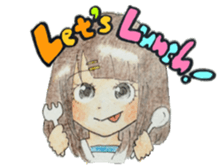 high school girls/track suit sticker #5609008