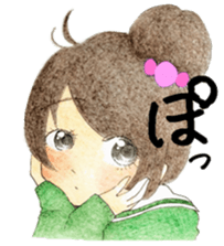 high school girls/track suit sticker #5609013