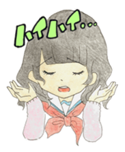 high school girls/track suit sticker #5609022