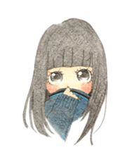 high school girls/track suit sticker #5609026