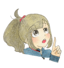 high school girls/track suit sticker #5609028