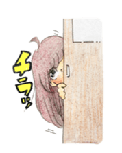 high school girls/track suit sticker #5609029