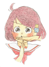 high school girls/track suit sticker #5609034