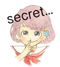 high school girls/track suit sticker #5609035