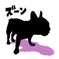 French bulldog Silhouette sticker #5609299
