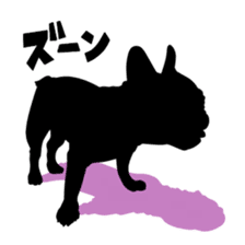French bulldog Silhouette sticker #5609299