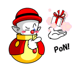 Whimsical clown sticker #5610785