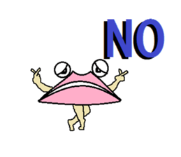 It isn't a frog,is only a lip with eyes sticker #5611285
