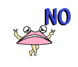 It isn't a frog,is only a lip with eyes sticker #5611285