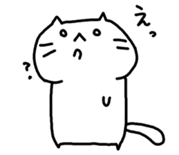 whitecat Mochiko4 sticker #5611330