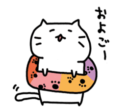 whitecat Mochiko4 sticker #5611333