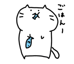 whitecat Mochiko4 sticker #5611339