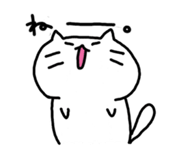 whitecat Mochiko4 sticker #5611350