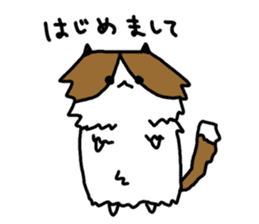 whitecat Mochiko4 sticker #5611353