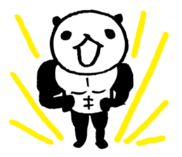 panda3- Muscle MUKIMUKI - sticker #5611448