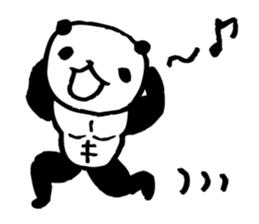 panda3- Muscle MUKIMUKI - sticker #5611467