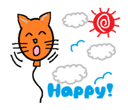 Big eyes of cat.2 sticker #5611569